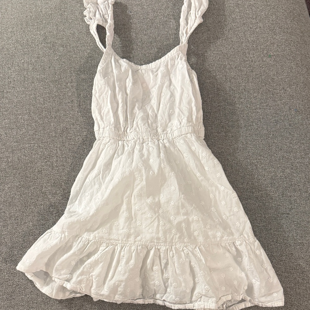 5/$15- White Eyelet Sundress for Girls - Lightweight Summer Dress